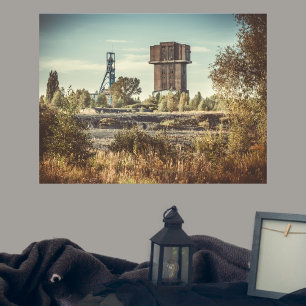 Verlaten kolenmijn poster