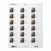 Verlaten label met standaardadres (Full Sheet)