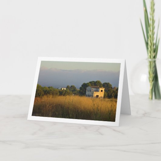 Verlaten Landhuis Landschap Kaart (Voorkant)