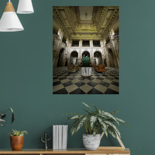 Verlaten landhuis poster