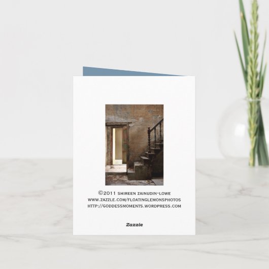 verlaten notitie-Kaart Kaart (Achterkant)