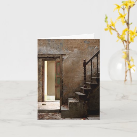 verlaten notitie-Kaart Kaart (Gele Bloem)