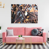 Verlaten omheining canvas afdruk (Insitu (Woonkamer))