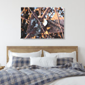 Verlaten omheining canvas afdruk (Insitu (Slaapkamer))