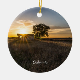 Verlaten Ornament van Shed Colorado Sunset Circle