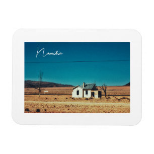 Verlaten oud treinstation in Namibië Magneet