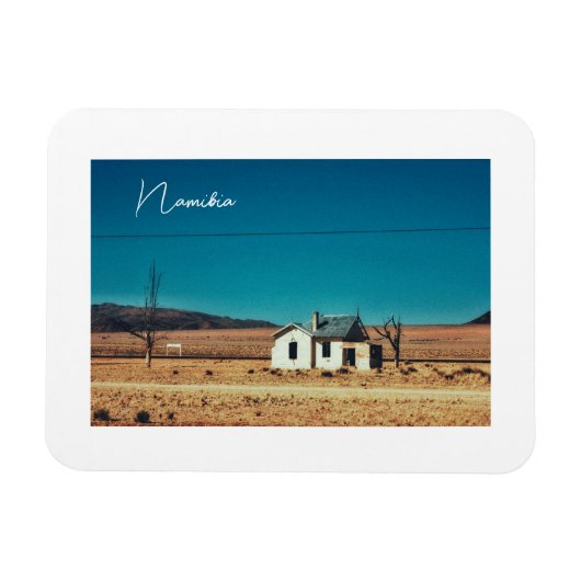 Verlaten oud treinstation in Namibië Magneet (Horizontaal)