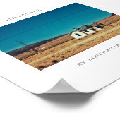 Verlaten oud treinstation in Namibië Poster (Hoek)