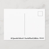 Verlaten oude boot op een verlaten zandstrand briefkaart (Achterkant)