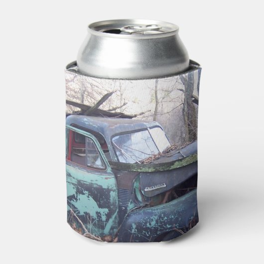 Verlaten Oude Retro Truck Blikjeskoeler (Blikje Voorkant)