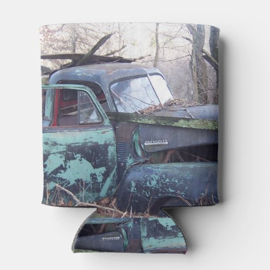 Verlaten Oude Retro Truck Blikjeskoeler (Achterkant)