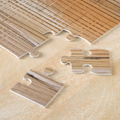 Verlaten oude roestige boot op een zanderig verlat legpuzzel (Zijkant)