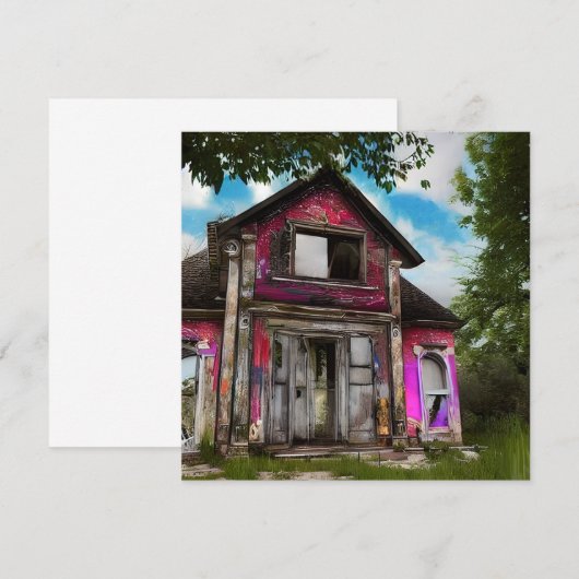 Verlaten oude schuur huis in de buurt van de Bosse (Voorkant / Achterkant)