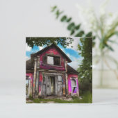 Verlaten oude schuur huis in de buurt van de Bosse (Staand voorkant)