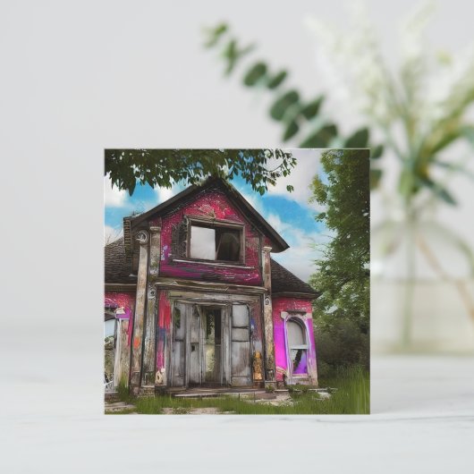 Verlaten oude schuur huis in de buurt van de Bosse (Staand voorkant)