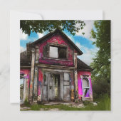 Verlaten oude schuur huis in de buurt van de Bosse (Voorkant)