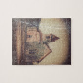 Verlaten plattelandskerk legpuzzel (Horizontaal)