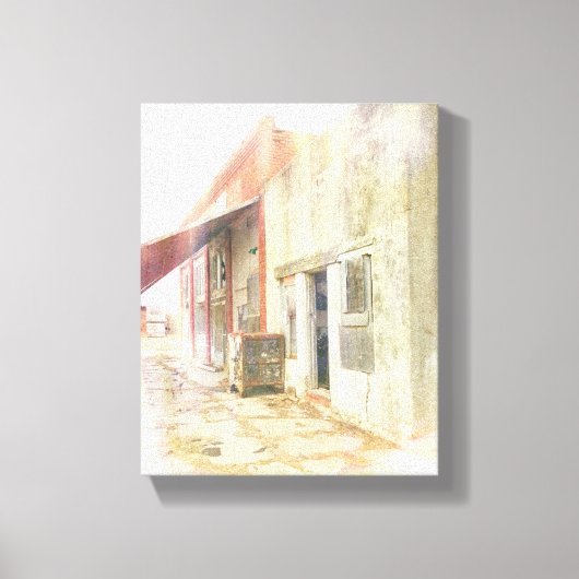 Verlaten Plattelandswinkel Canvas Afdruk (Voorkant)