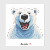 Verlaten polair Beer Sticker (Vel)