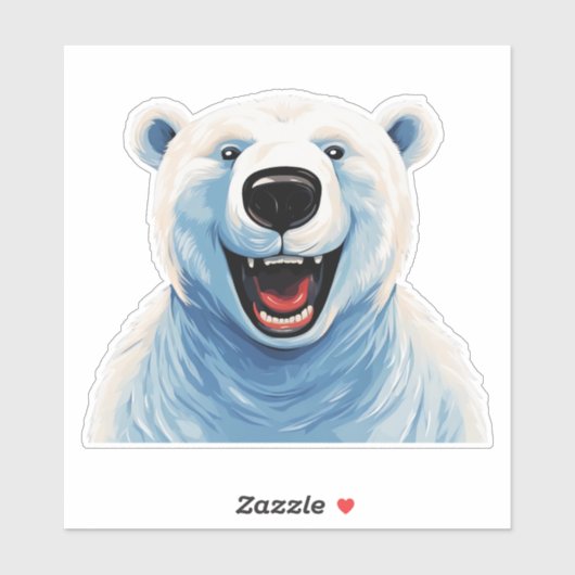 Verlaten polair Beer Sticker (Vel)