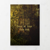 Verlaten pompoen patch Halloween Party Drieluik Uitnodiging (Cover)