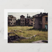 Verlaten Post Apocalyptische gebouwen Briefkaart (Voorkant / Achterkant)
