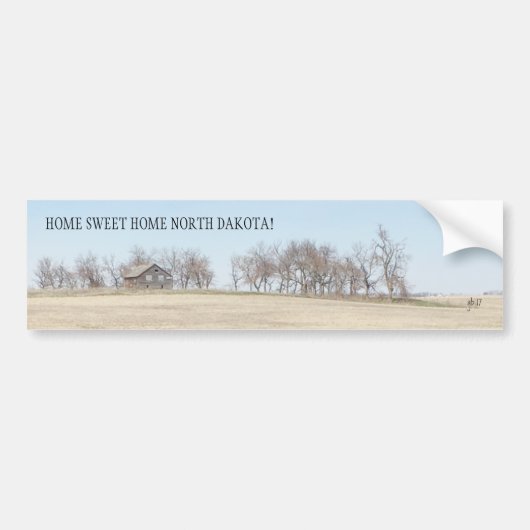 Verlaten Prairie Homestead in North Dakota #3B Bumpersticker (Voorkant)
