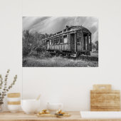 Verlaten reizigersrijtuig poster (Keuken)