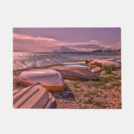 Verlaten roeiboten | L'Olla Beach, Altea Deurmat (Voorkant)