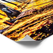 Verlaten RR Tressel Truckee Rivier Poster (Hoek)