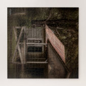 Verlaten rustieke landhuis in het land legpuzzel (Horizontaal)