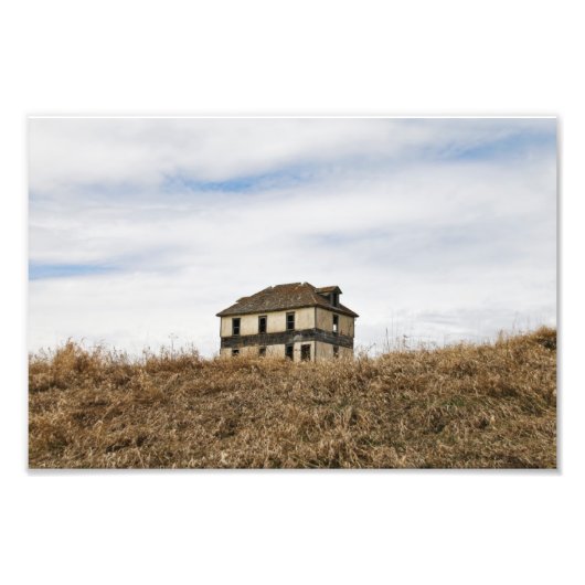 Verlaten Saskatchewan Foto Afdruk (Voorkant)