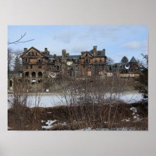 Verlaten school poster