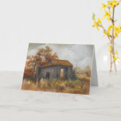 Verlaten schuur Boerderij rustiek land Kaart (Gele Bloem)