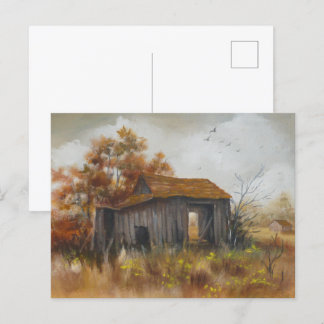 Verlaten schuur Boerderij rustieke land Briefkaart