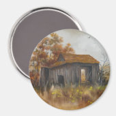 Verlaten schuur Boerderij rustieke landmagneet Magneet (Voorkant / Achterkant)