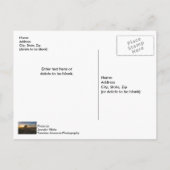 Verlaten Shed Colorado Sunset Briefkaart (Achterkant)