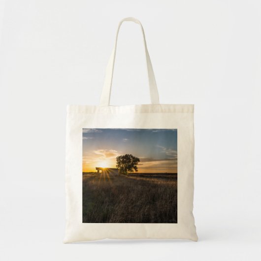Verlaten Shed Colorado Sunset Canvas tas (Voorkant)
