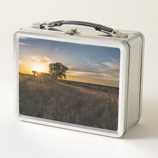 Verlaten Shed Colorado Sunset Lunchbox (Voorkant)