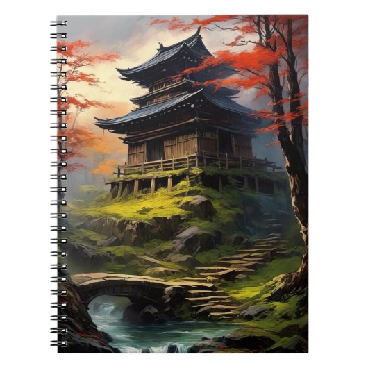 Verlaten Shinto-tempel Notitieboek (Voorkant)