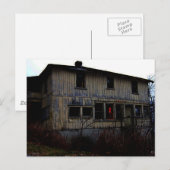 Verlaten spookhuis briefkaart (Voorkant / Achterkant)