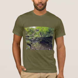 Verlaten spoorweg T-shirt