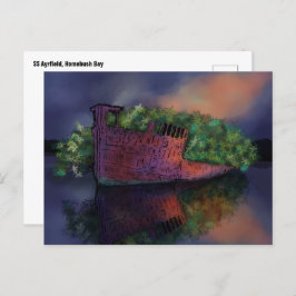 Verlaten SS Ayrfield Briefkaart