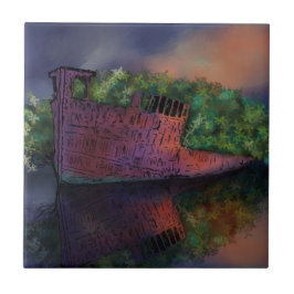 Verlaten SS Ayrfield Ceramic Tile Tegeltje