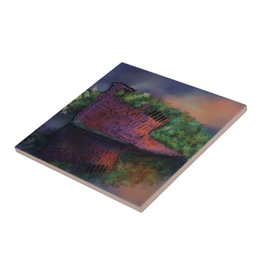 Verlaten SS Ayrfield Ceramic Tile Tegeltje (Zijkant)