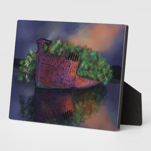 Verlaten SS Ayrfield Plaque Fotoplaat (Zijkant)