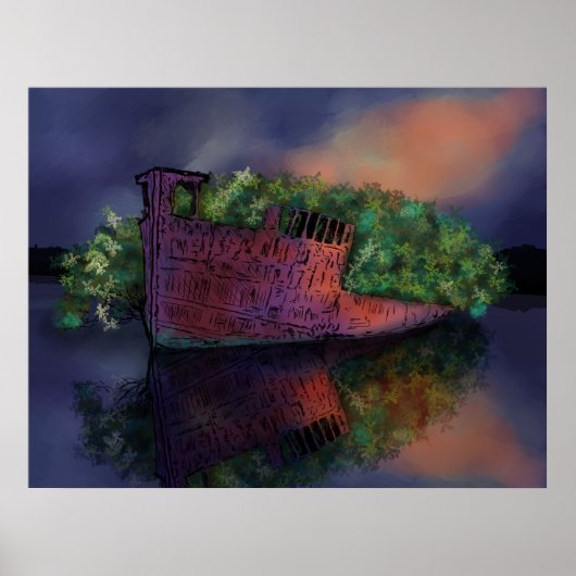 Verlaten SS Ayrfield Poster (Voorkant)