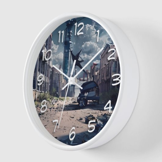 Verlaten stad | Post Apocalypse dystopische wereld (Hoek)