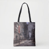 Verlaten stad | Post-apocalyptische dystopie Tote Bag (Voorkant)
