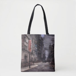 Verlaten stad | Post-apocalyptische dystopie Tote Bag